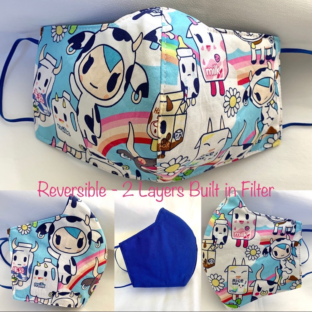 Custom order- TOKIDOKI face mask with filt…
